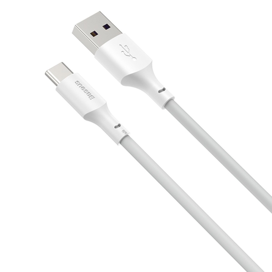 Kabel USB do USB-C Baseus Simple Wisdom, 40W, 5A, 1.5m (biały) 2szt.