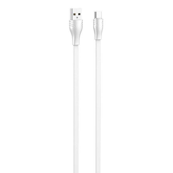 Kabel USB do USB-C LDNIO LS553, 2.1A, 2m (biały)
