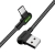 Kabel USB do USB-C kątowy Mcdodo CA-5280 LED, 1.2m (czarny)