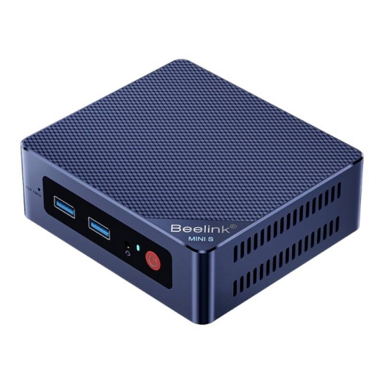 MINI PC Beelink S 12 Intel Alder Lake - N95 8GB RAM + 256GB niebieski