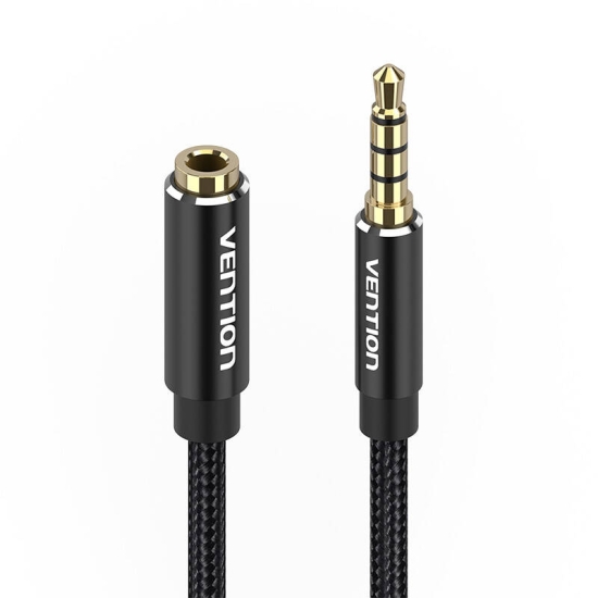 Kabel audio TRRS 3,5mm męski do 3,5mm żeński Vention BHCBH 2m czarny