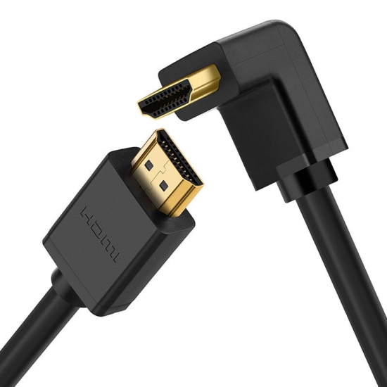 Kabel HDMI - HDMI Kątowy UGREEN HD103, 4K, 2m (czarny)