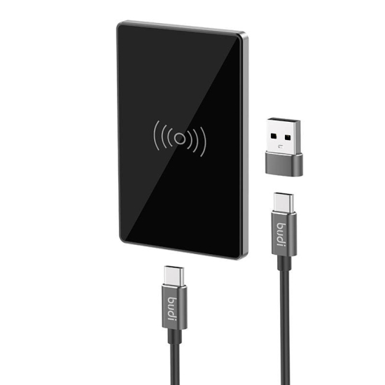 Bezprzewodowa mini ładowarka Budi, 15W
