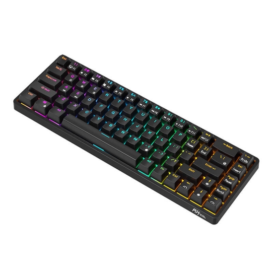 Bezprzewodowa klawiatura mechaniczna Royal Kludge RK837 RGB, Red switch (czarna)