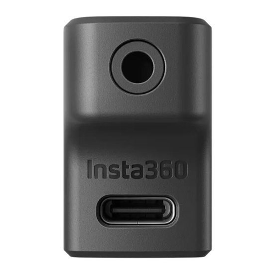 Adapter zewnętrznego mikrofonu do kamery Insta360 Ace Pro