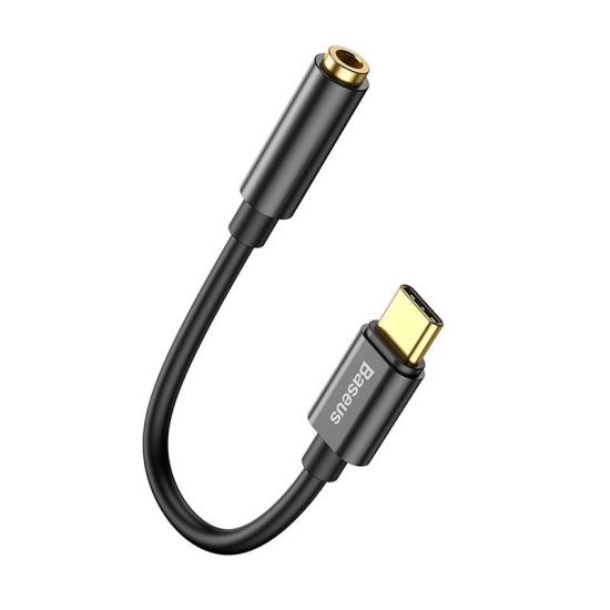 Adapter audio Baseus L54 USB-C + mini jack 3,5mm (czarny)