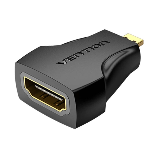 Adapter Micro HDMI męski do HDMI żeński Vention AITB0 (czarny)