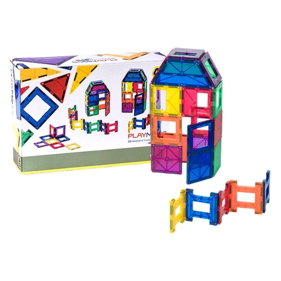 Klocki magnetyczne 3D Playmags 161 zestaw 48 elementów