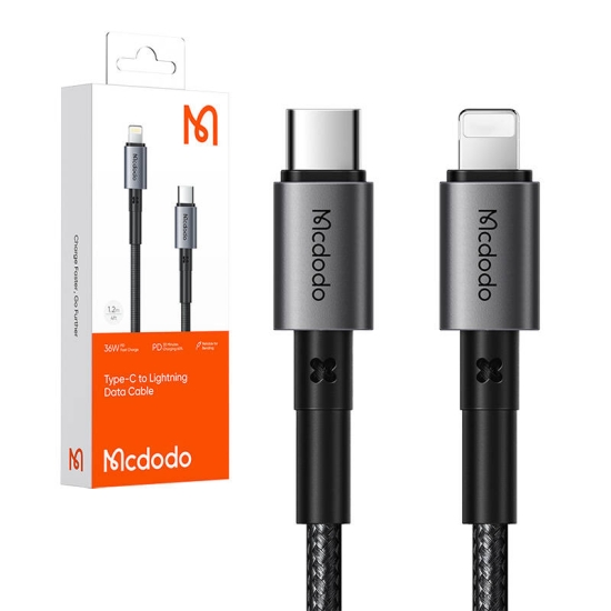 Kabel USB-C do Lightning Mcdodo CA-2850, 36W, 1,2m (czarny)