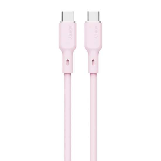 Kabel USB-C do USB-C Aukey CB-SCC102, 100W, 1.8m (różowy)