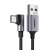 Kabel USB do USB-C kątowy UGREEN  US284 3A Quick Charge 3.0 1m (czarny)