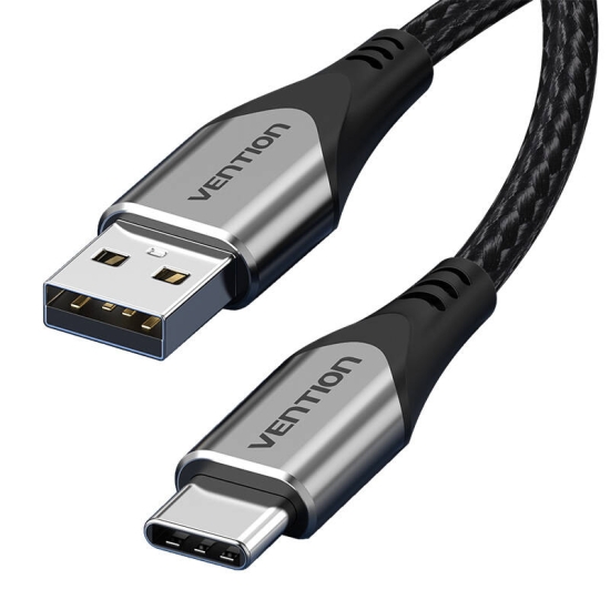 Kabel USB 2.0 A do USB-C Vention CODHI 3A 3m szary