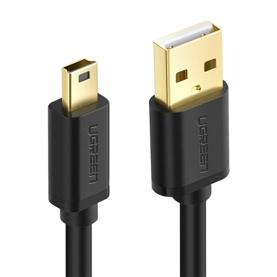 Kabel USB 2.0 UGREEN  US13210355B, męski, mini USB, 1m (czarny)