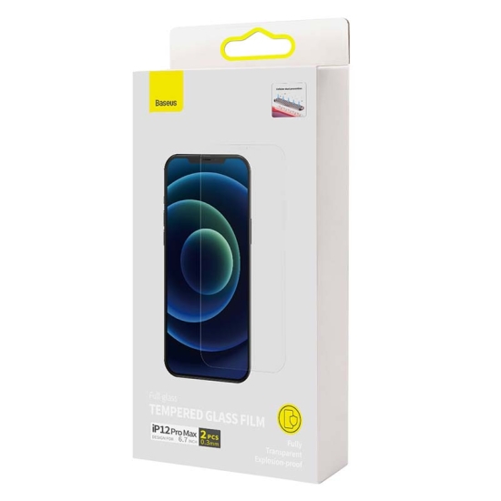 Szkło hartowane 0.3mm Baseus do iPhone 12 Pro Max (2szt.)