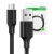 Kabel micro USB UGREEN  US289 QC 3.0 2.4A 1.5m (czarny)