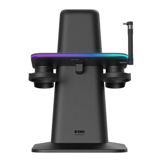 Stacja ładująca RGB Kiwi Design QC03 do Meta Quest 3/Quest 2/Quest PRO czarna