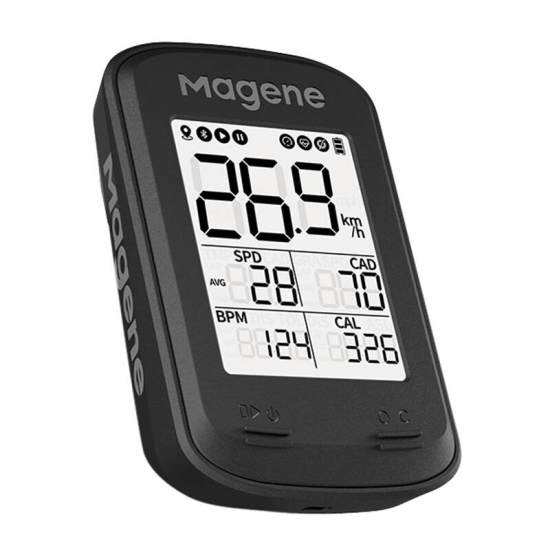 Komputer rowerowy Magene C206pro black, GPS, app