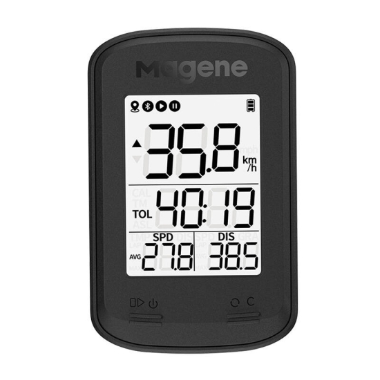 Komputer rowerowy Magene C206pro black, GPS, app