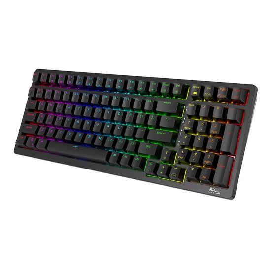 Bezprzewodowa klawiatura mechaniczna Royal Kludge RK98 RGB, Red switch (czarna)