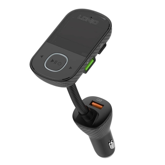 Transmiter FM LDNIO Bluetooth C705Q 2USB, USB-C + kabel MicroUSB