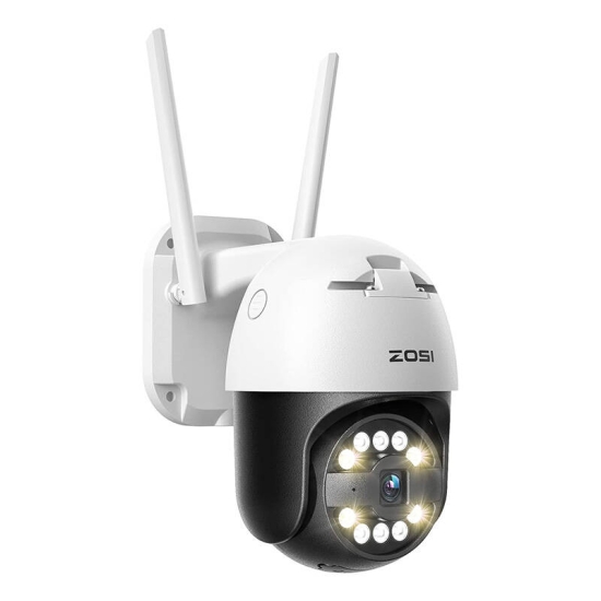 Kamera zewnętrzna IP ZOSI C296 WiFi 5MP Pan Tilt IP66 + karta microSD 32GB