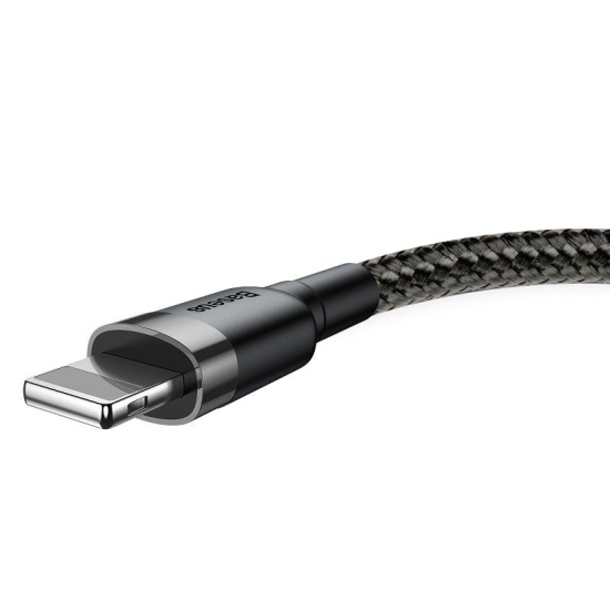 Kabel Lightning USB Baseus Cafule 1,5A 2m (szaro-czarny)