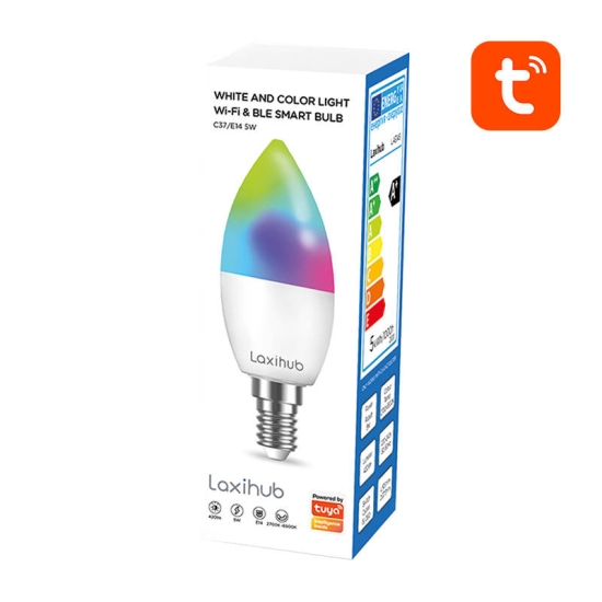 Inteligentna żarówka LED Laxihub LAE14S Wifi Bluetooth TUYA (2 szt.)