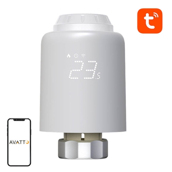 Inteligentna głowica termostatyczna Avatto TRV07 Zigbee 3.0 TUYA