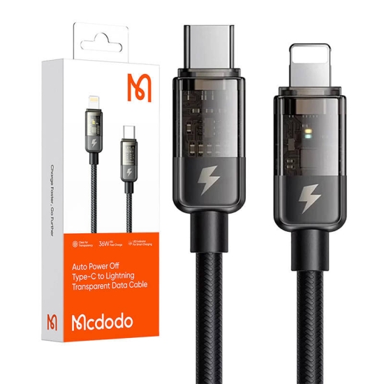 Kabel USB-C do Lightning Mcdodo CA-3161, 36W, 1.8m (czarny)