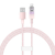 Kabel szybko ładujący Baseus USB-A do Lightning  Explorer Series 1m, 2.4A (różowy)