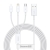 Kabel USB 3w1 Baseus Superior Series, USB do micro USB / USB-C / Lightning, 3.5A, 1.2m (biały)