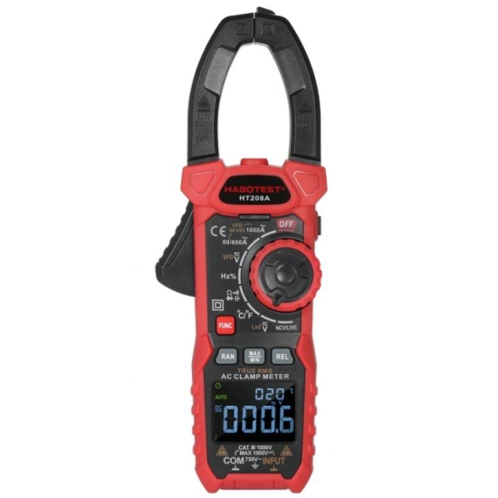 Cyfrowy miernik cęgowy Habotest HT208A