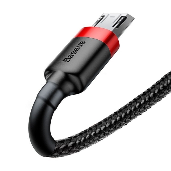 Kabel USB do Micro USB Baseus Cafule 1.5A 2m (czerwono-czarny)