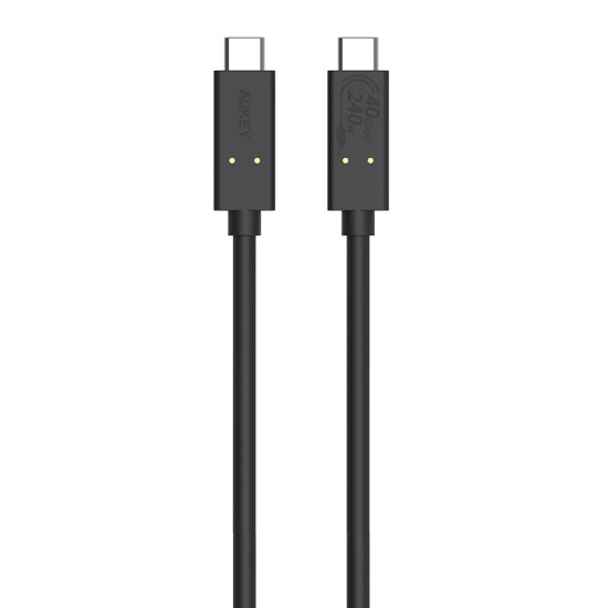 Kabel USB-C do USB-C Aukey, CB-TCC241, 240W, 0.8m (czarny)