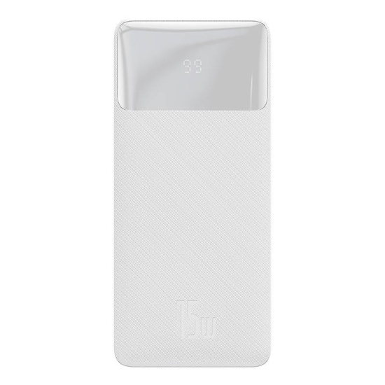 Powerbank Baseus Bipow 30000mAh, 2xUSB, USB-C, 15W (biały)