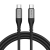 Kabel szybko ładujący USB-C do USB-C Lention CB-CCT 60W, 5A/20V, 480Mbps, 2m (czarny)