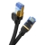 Kabel sieciowy w oplocie kat. 7 Baseus Ethernet RJ45, 10Gbps, 0,5m (czarny)