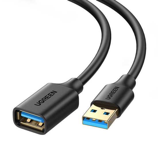 Kabel USB 3.0, USB-A męski do USB-A żeński przedłużający UGREEN  US129  2m (czarny)