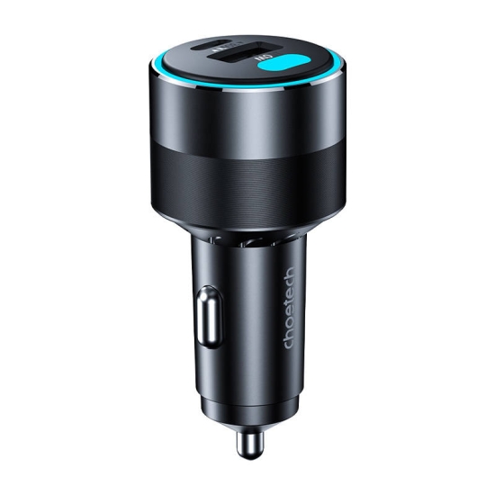 Ładowarka samochodowa Choetech TC0011 130W 2x USB C 1x USB A (czarna)