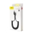 Kabel USB do USB-C sprężynowy Baseus Spring 1m 2A (czarny)