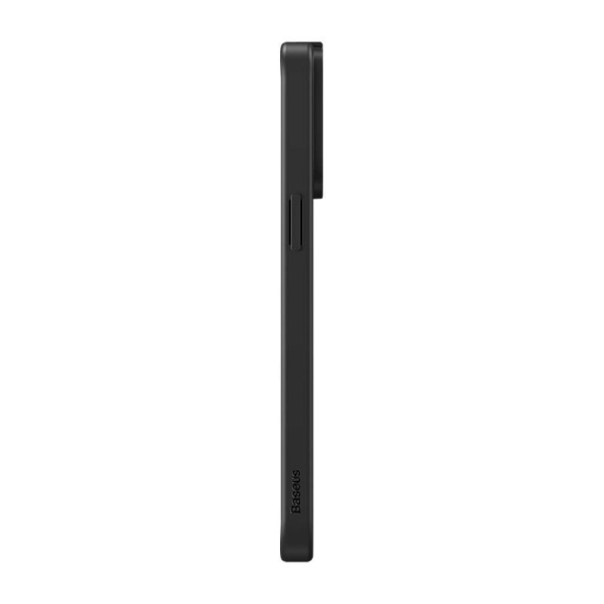 Magnetyczne etui Baseus Synthetic Fiber Series do iPhone 14 Pro (czarne) +szkło hartowane +zestaw czyszczący