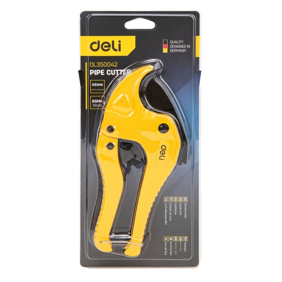 Obcinak do rur Deli Tools EDL350042, 42mm (zółty)