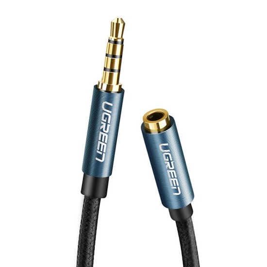 UGREEN AV118 Przedłużacz audio AUX jack 3,5 mm, 2m (czarny)