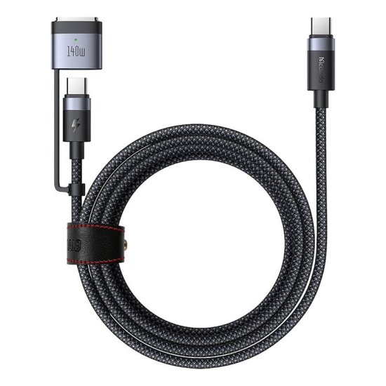 Kabel 2w1 USB-C do USB-C +  Magsafe 3 Mcdodo CA-0140, 2m (czarny)