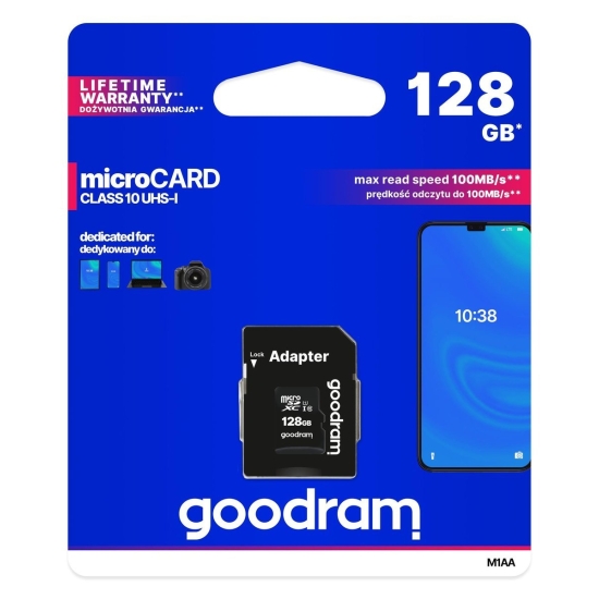 Karta pamięci Goodram microSD 128GB (M1AA-1280R12)