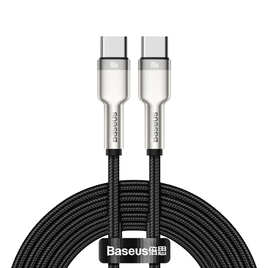 Kabel USB-C do USB-C Baseus Cafule, 100W, 2m (czarny)