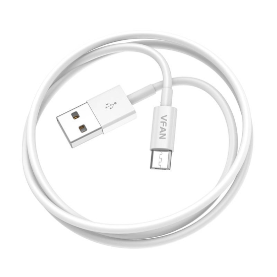 Kabel USB do Micro USB VFAN X03, 3A, 1m (biały)