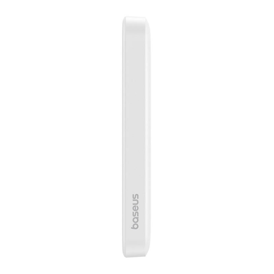 Magnetyczny mini powerbank Baseus 5000mAh, USB-C 20W (biały)