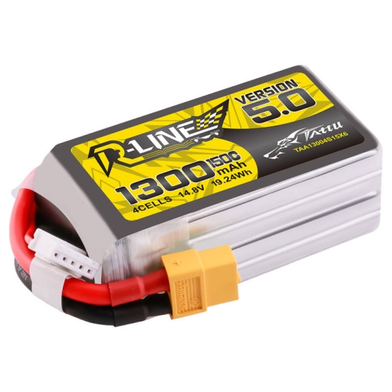 Akumulator Tattu R-Line Version 5.0 1300mAh 14.8V 150C 4S1P Lipo z konektorem XT60 Plug