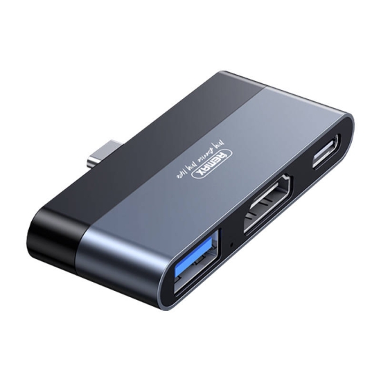 Stacja dokująca Remax, RP-U15, USB, HDMI, USB-C (czarna)